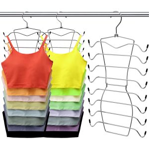 1pc/3pcs Closet-Organizer, 8-tier Tank-Top-Hanger, Closet-Organizers-and-Storage Bar-Hangers-Space-Saving