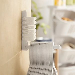 1 Space Saving Device for Hangers, Foldable Hanging Storage Rack, Hook Storage Rack, And Hanger Storage Rack