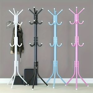 1pc Multi-Color Versatile Clothes Stand: Sturdy Storage for Coats, Hats, Bags - Ideal for Home, Office, Bedroom